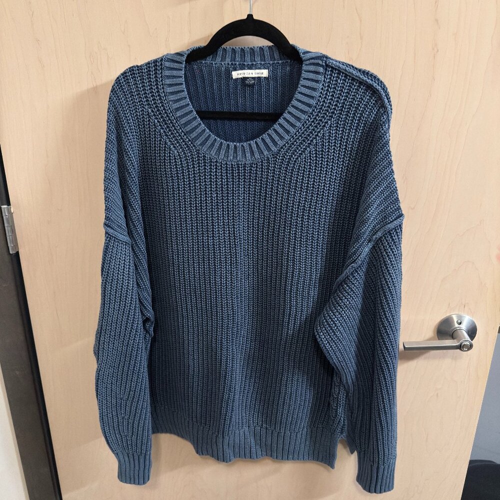 American Eagle Denim Look Sweater